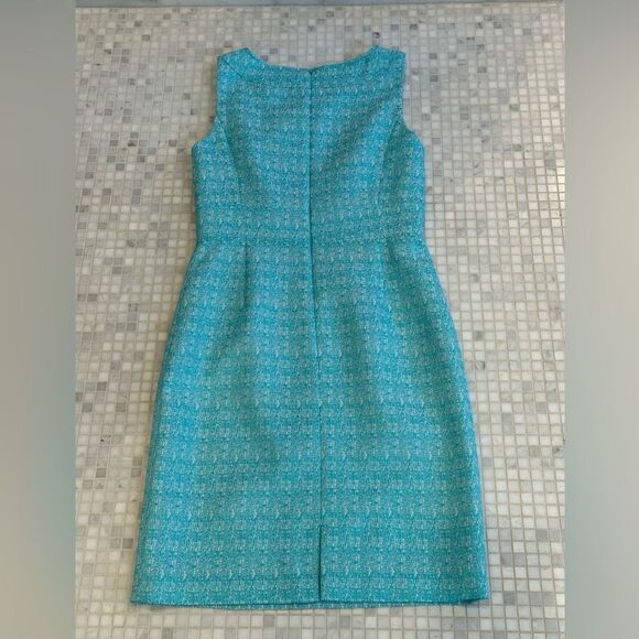 Tahari by Arthur S Levine Turquoise Blue Sheath Dress - Picture 6 of 13